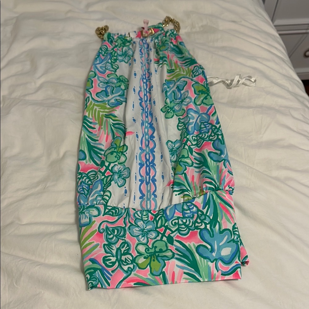 Lilly Pulitzer Floral Print Blouse - Pink, Green, Blue